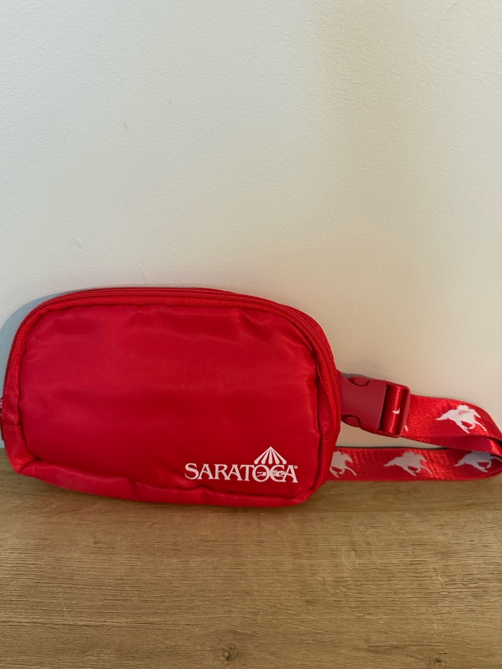Saratoga Race Course Red Belt Bag